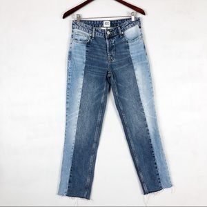 UO BDG High-Rise Straight + Narrow Jean Spliced